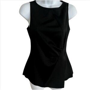 Zara Basics Black Peplum Top